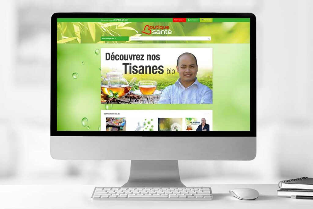 e-commerce boutique Santé